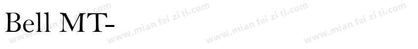 Bell MT字体转换